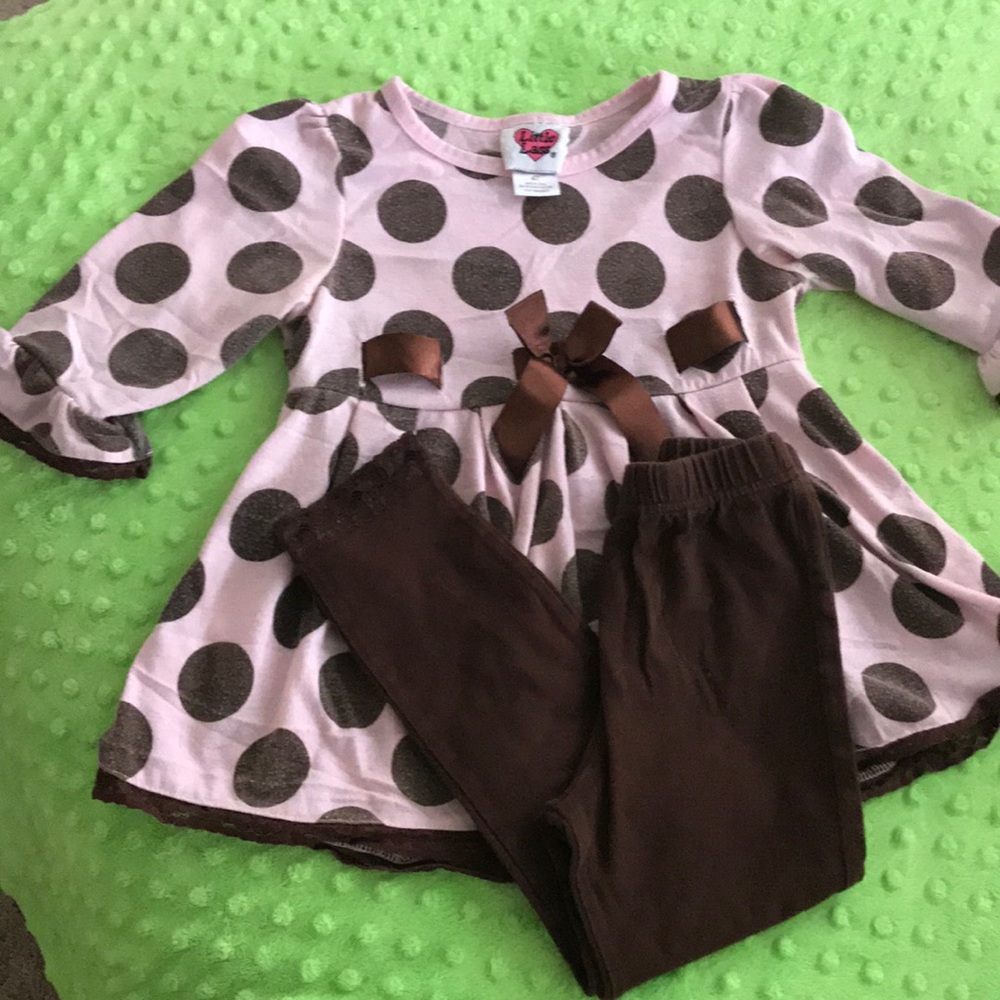 Girls 4T top and leggings